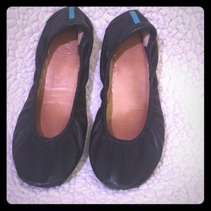 Tieks black leather ballet flats